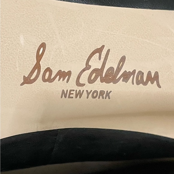 Sam Edelman SEXY stiletto booties with gold heels - Picture 10 of 13